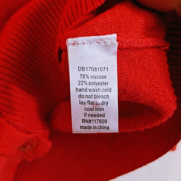 DownEast Bright Pink Button Down Cardigan Sweater Size M - Picture 4 of 4